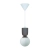 Lampa wisząca jasnobrązowa + klosz biały Sadie NO2512603018 - Nordlux
